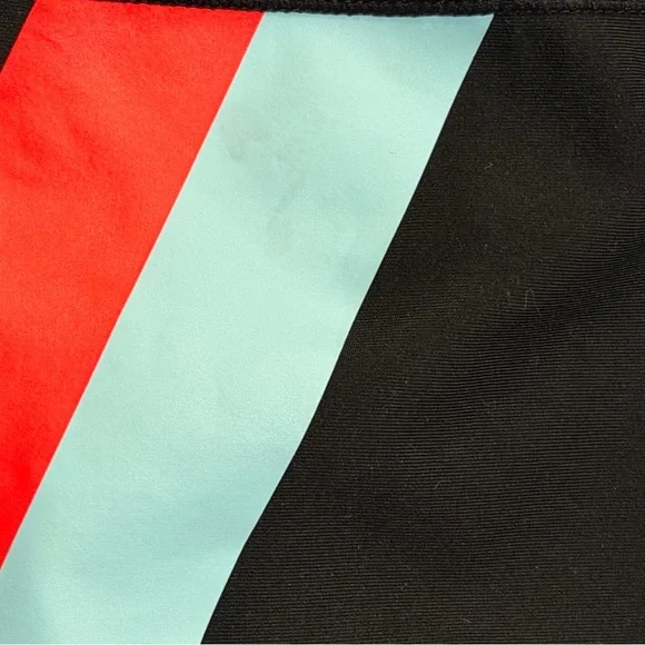 Nike Dri-Fit Longline Crop Sports Bra Black Colorblock Mesh Inset Size S Active - Picture 7 of 7